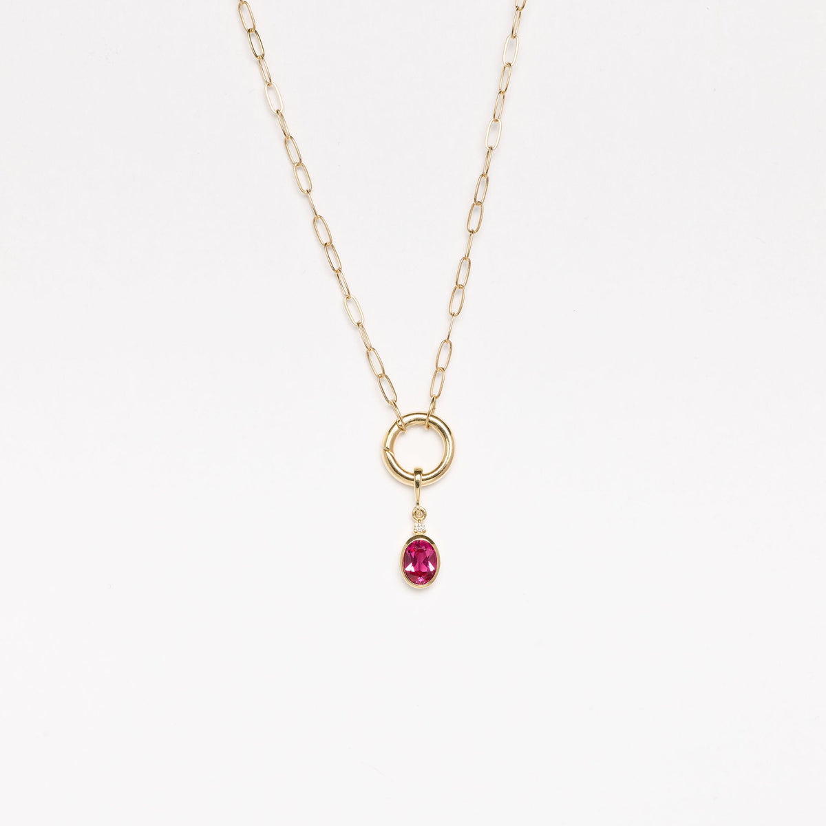 14k Charm Holder Necklace – Adornment + Theory
