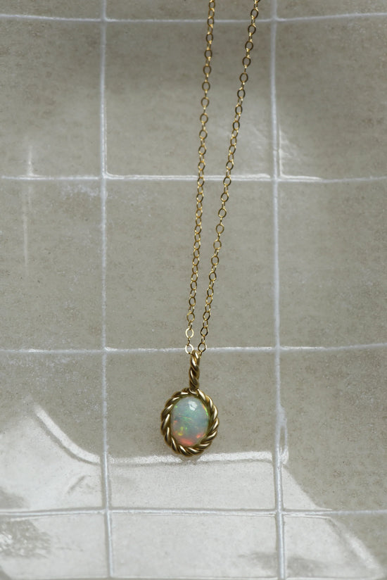 Braided Opal Pendant