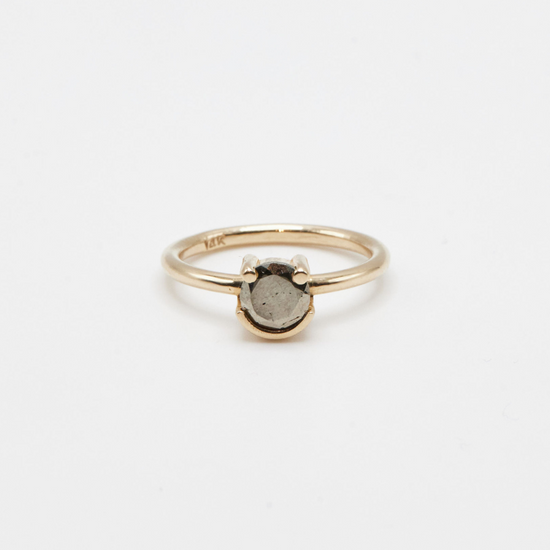Super Smiley Pyrite Ring