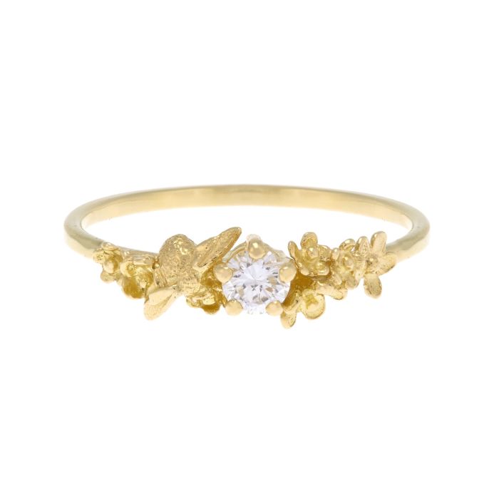 Beekeeper Garden Ring with Diamond