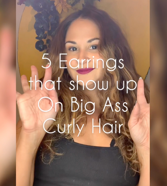 Style// 5 Earrings that Show Up on Big Ass Curly Hair