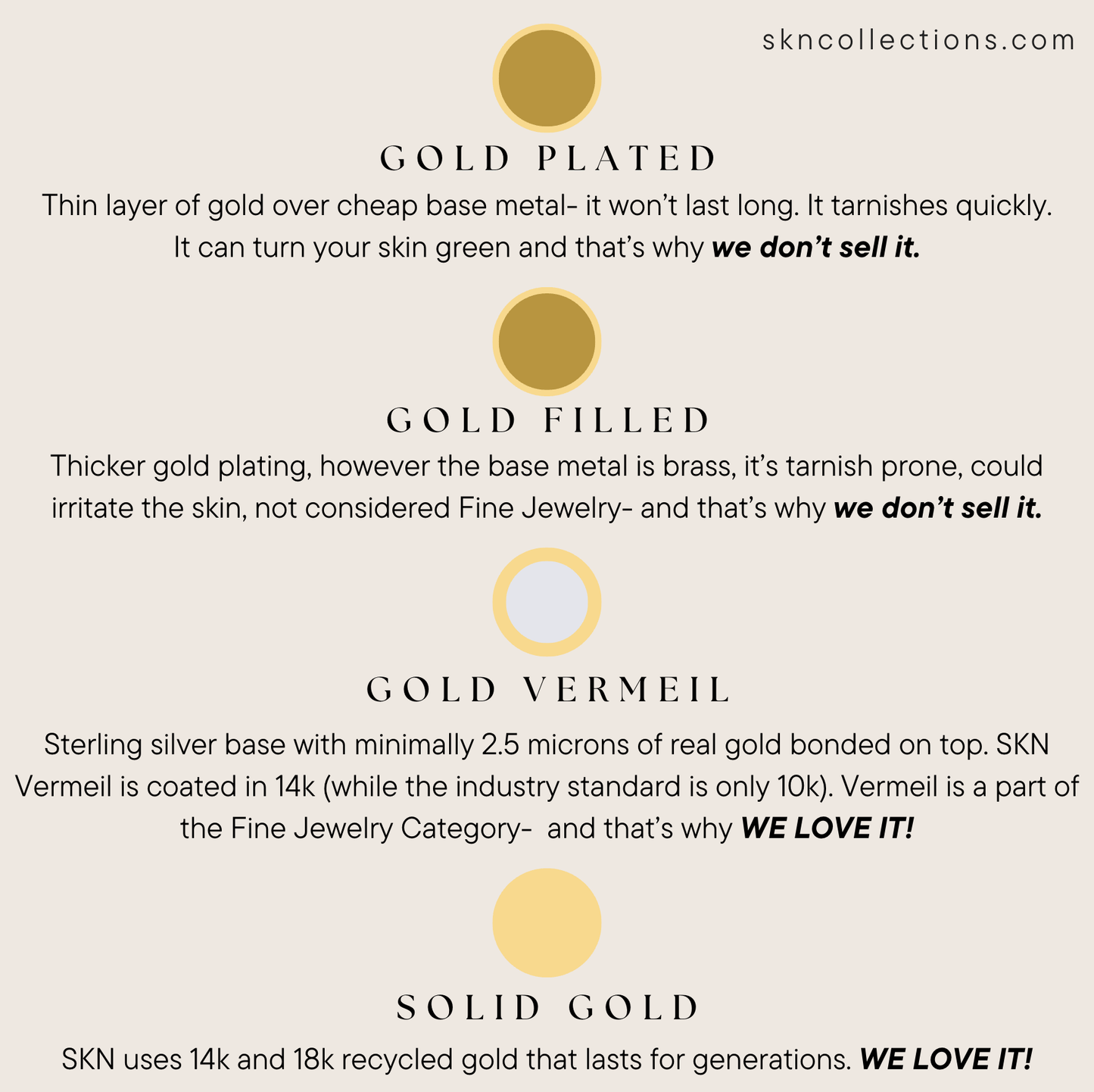 Vermeil Floating  Chain Necklace
