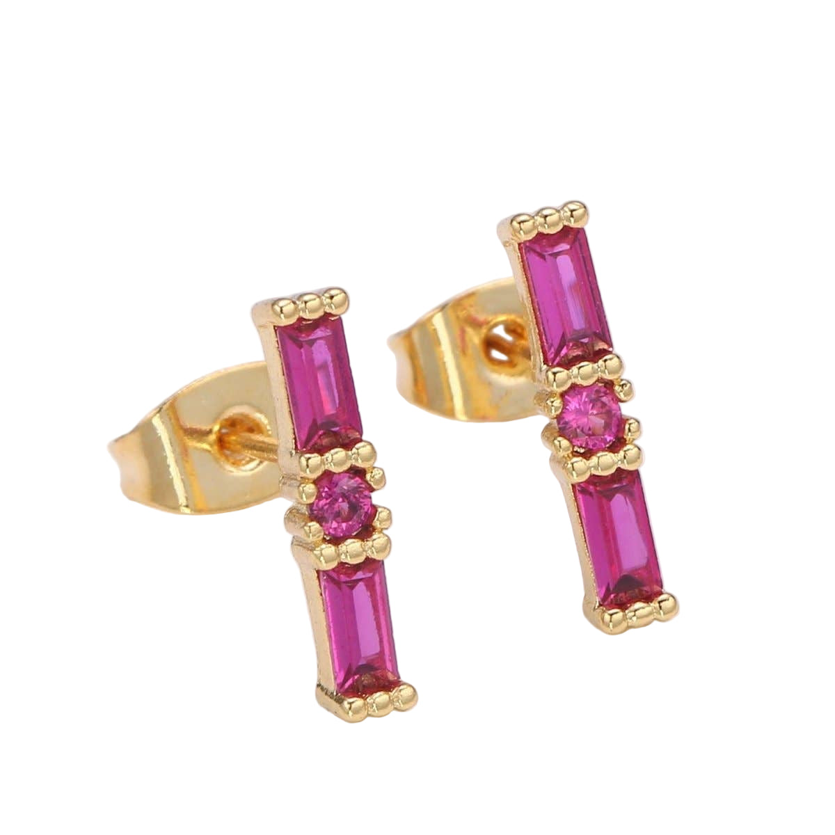 Deco Baguette Studs