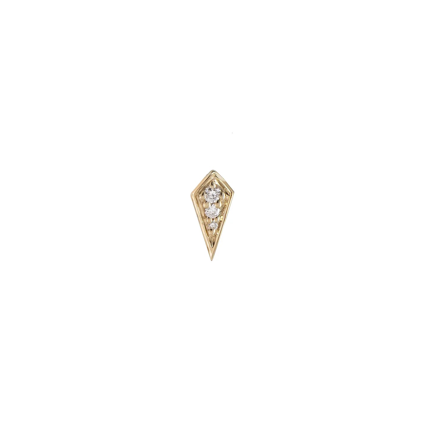 Mini Rhombus Diamond Stud