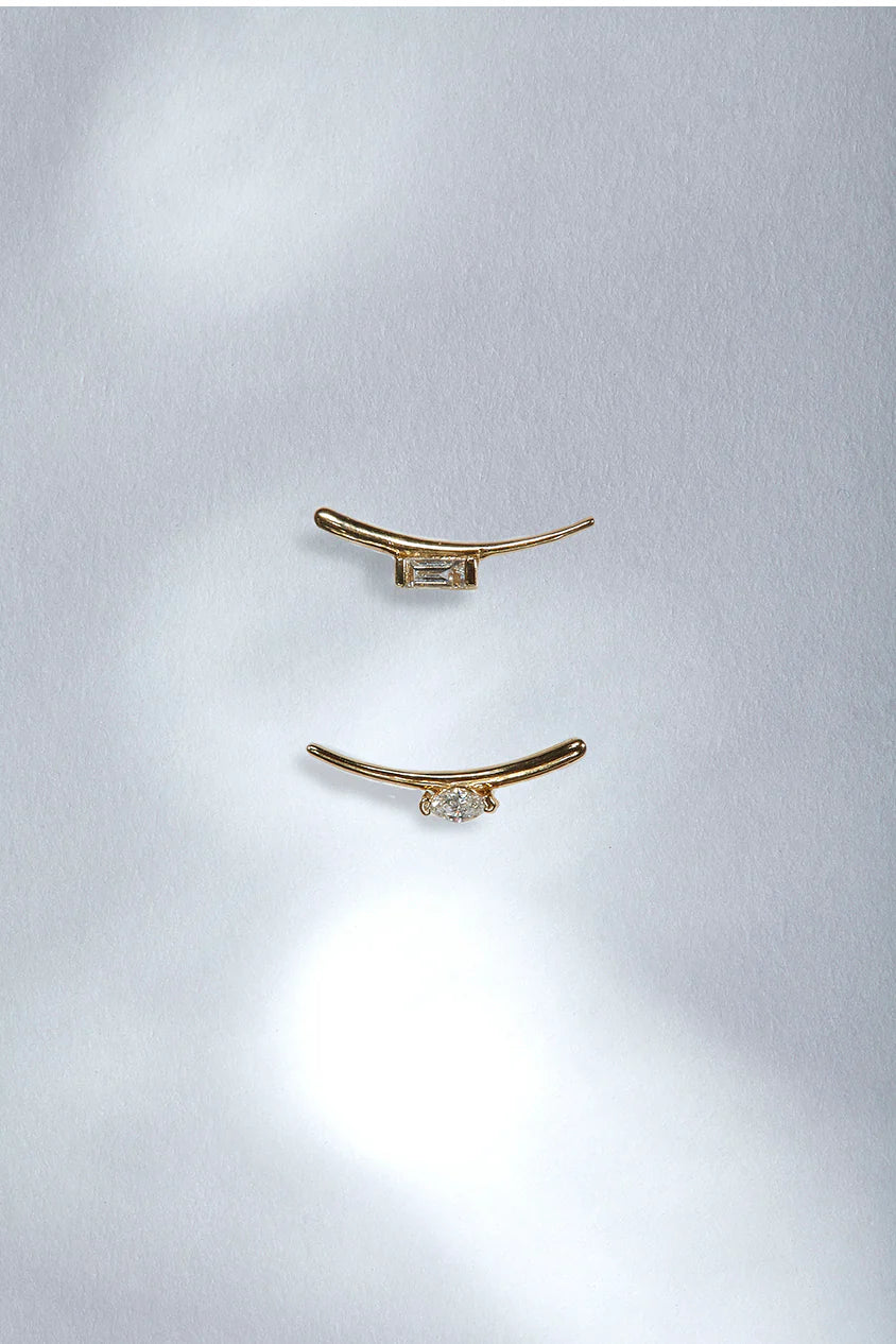 Balance Marquise Diamond Stud Earring