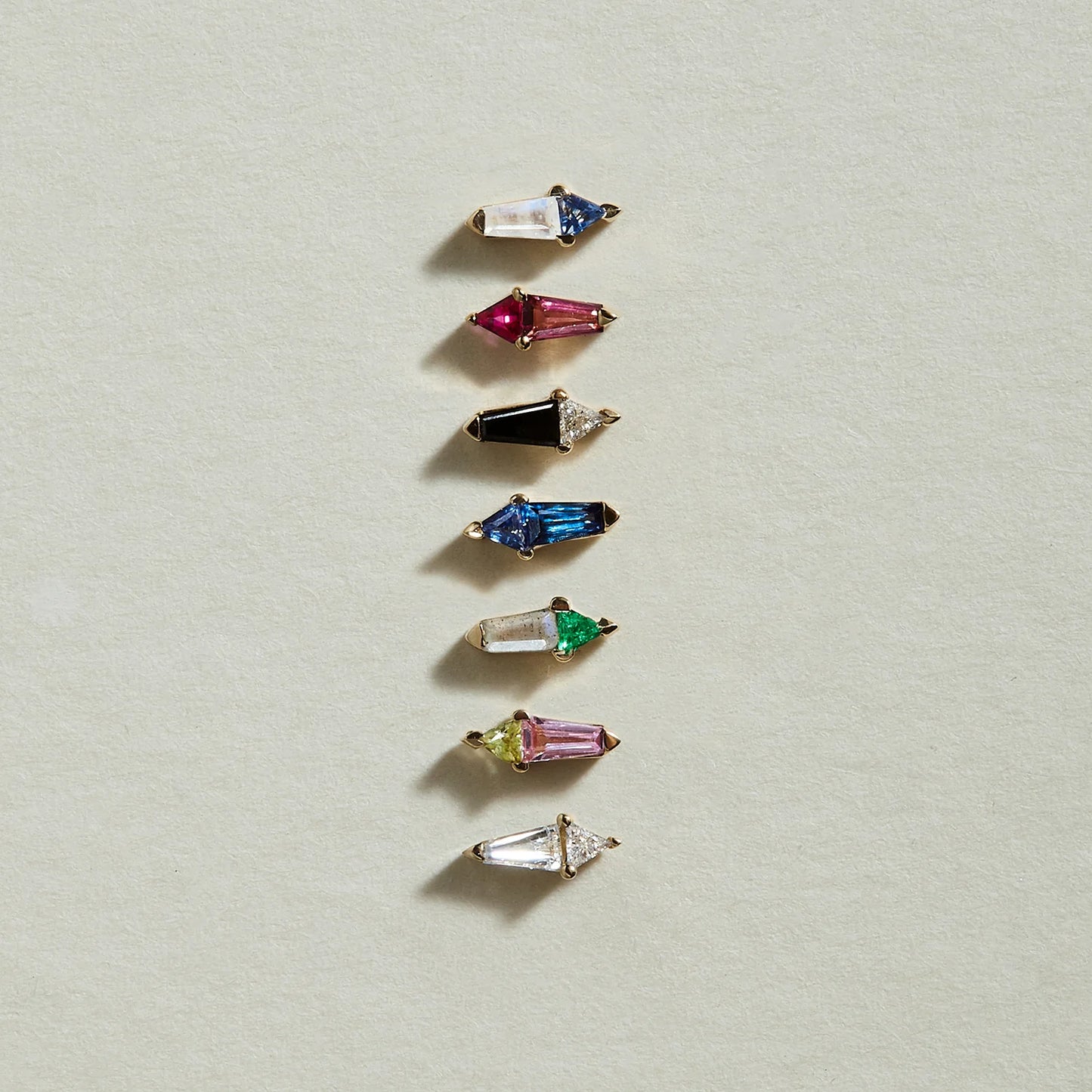 Prism Gemstone Stud