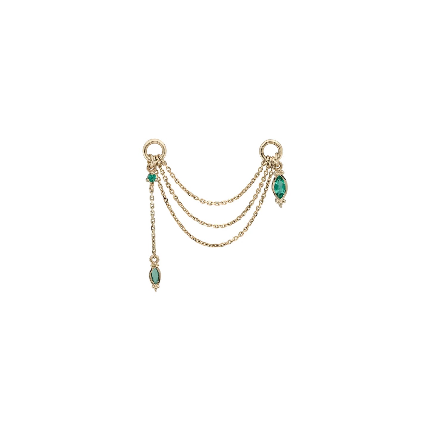 Dala Emerald Ear Chain