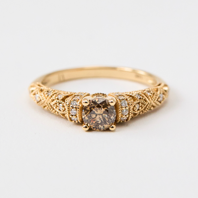 Champagne Diamond Josephine Ring – Adornment + Theory