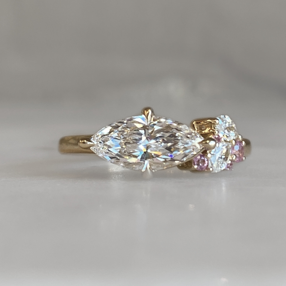 Marquise Cluster Ring