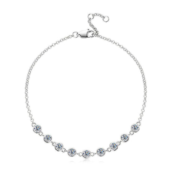 Moissanite Station Bracelet