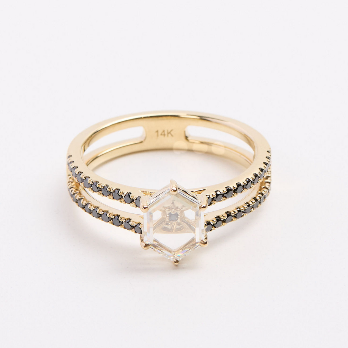 Portrait Cut Engagement Ring