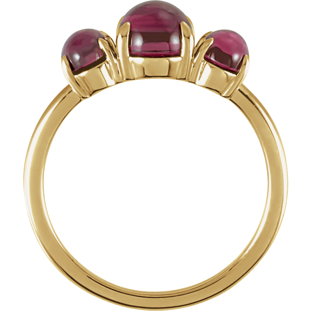 Rhodolite Garnet Cabochon Ring