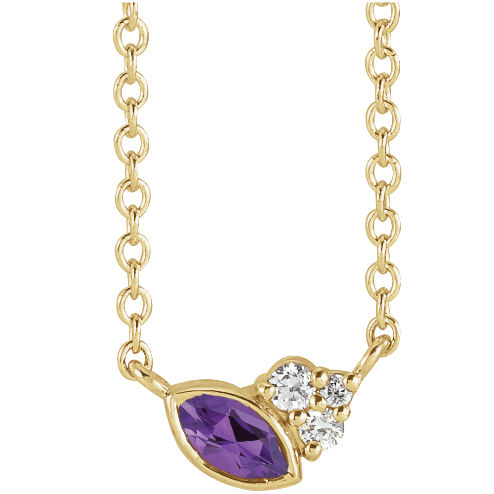 Amethyst Cluster Necklace