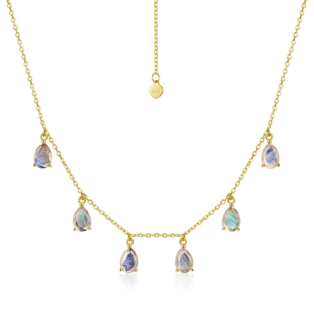 Labradorite Raindrop Necklace