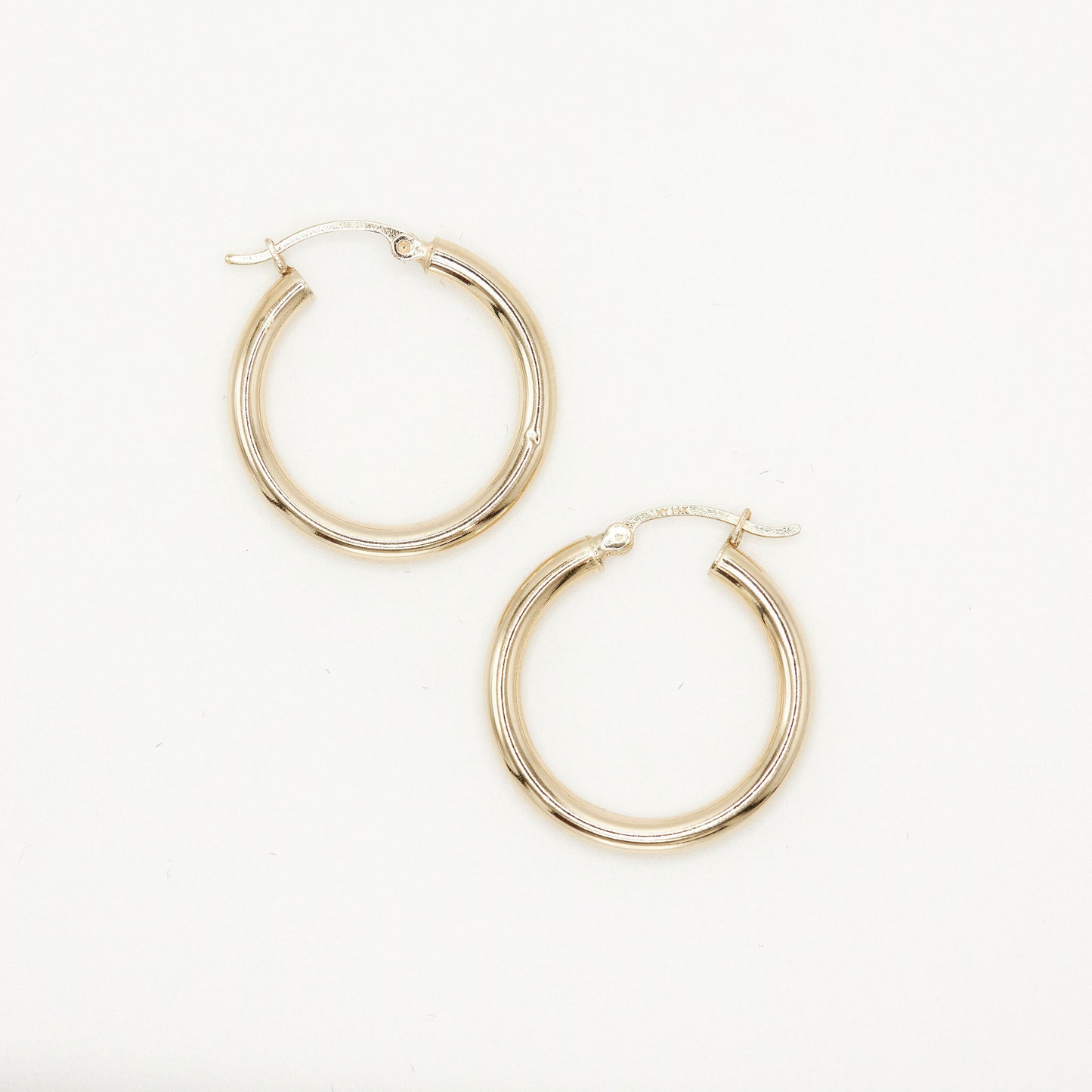 Load image into Gallery viewer, 14K Gold Tube Hoops
