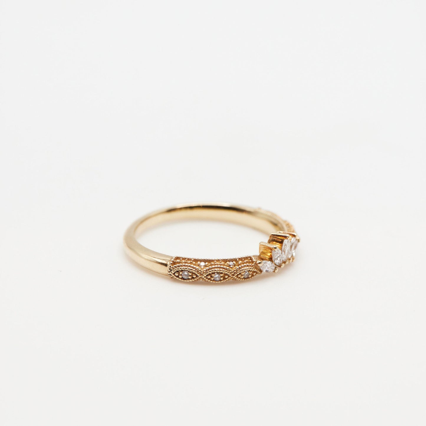 Side view of tiara band