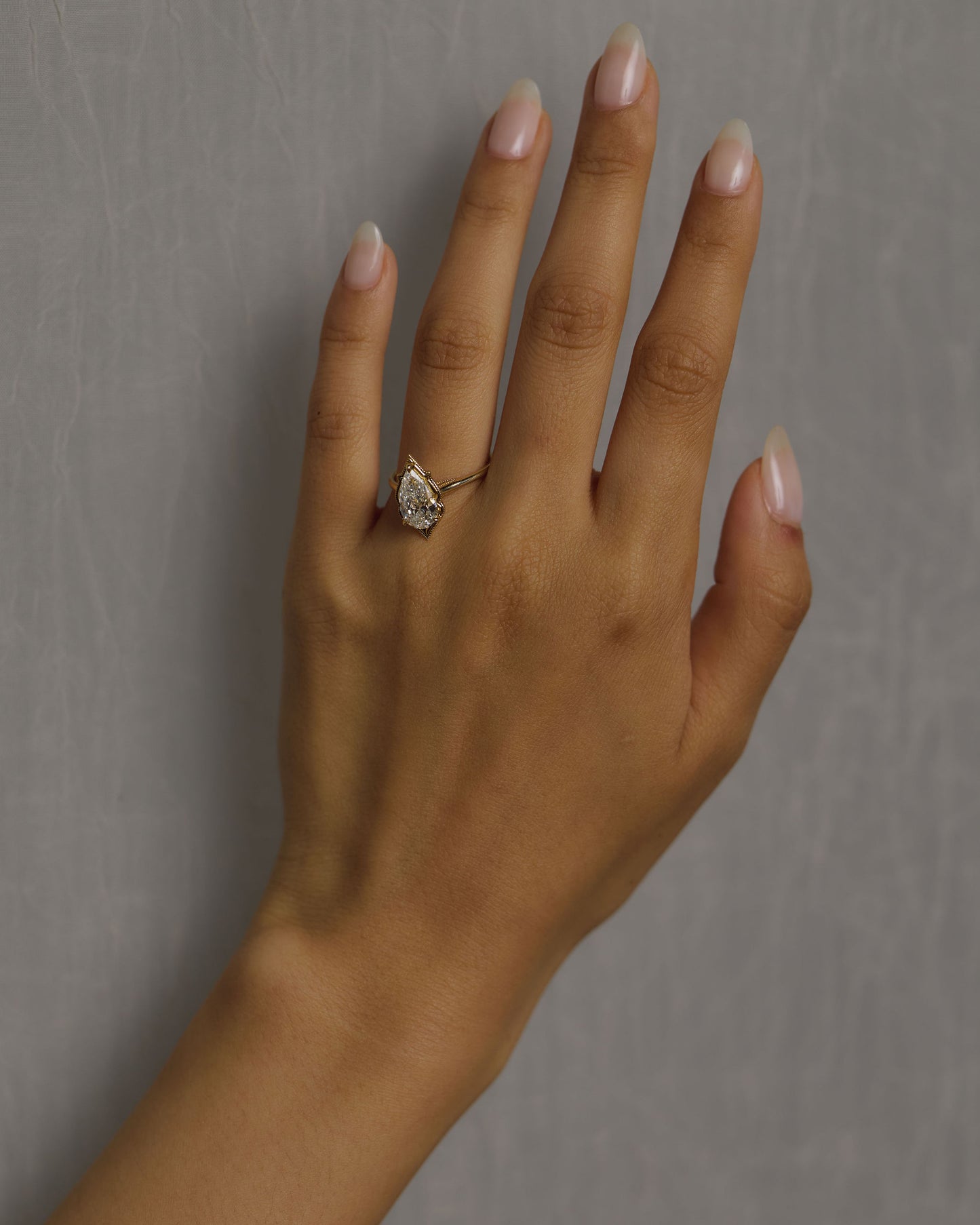 Oasis Pear Diamond Ring