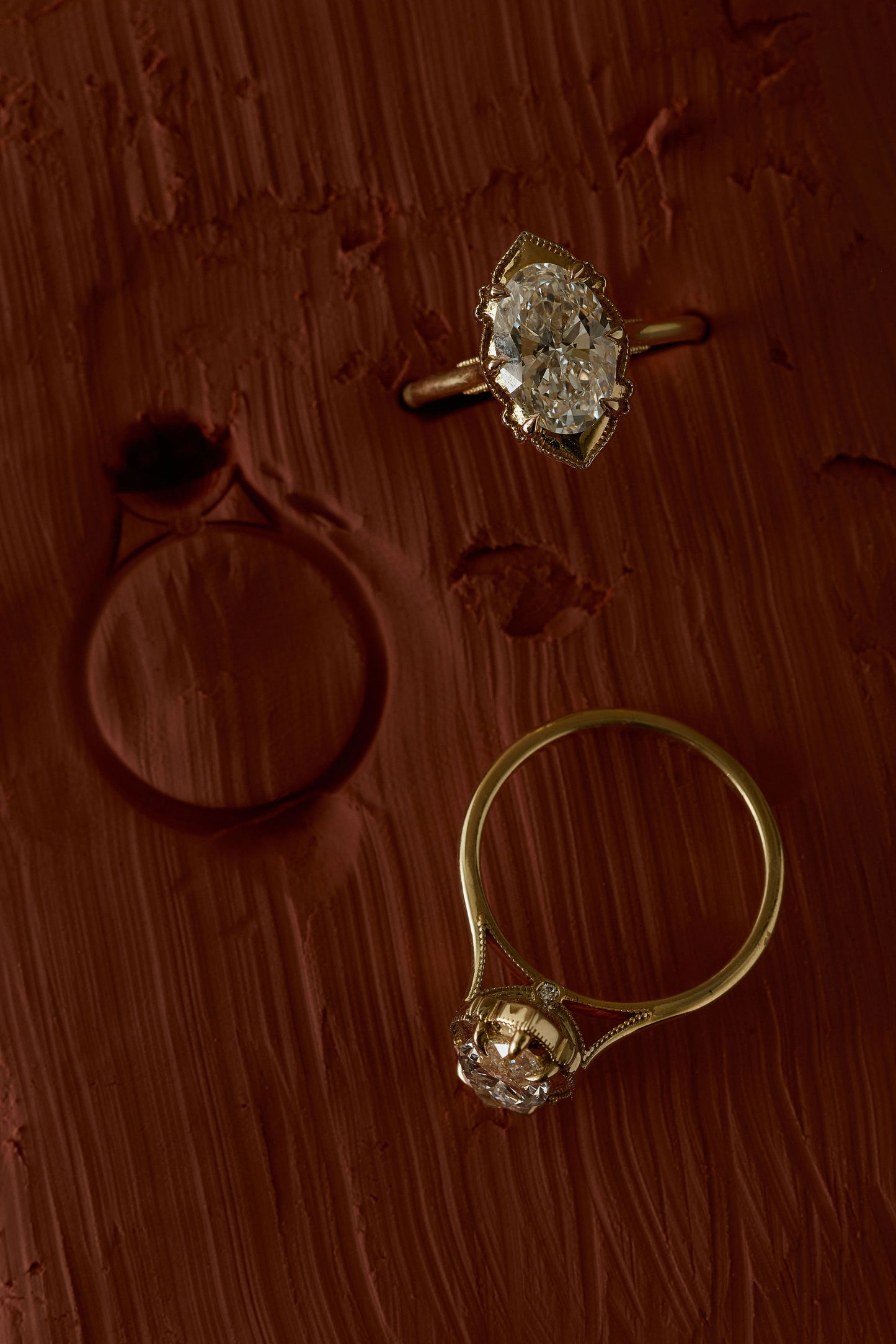 Secret Garden Oval Diamond Ring