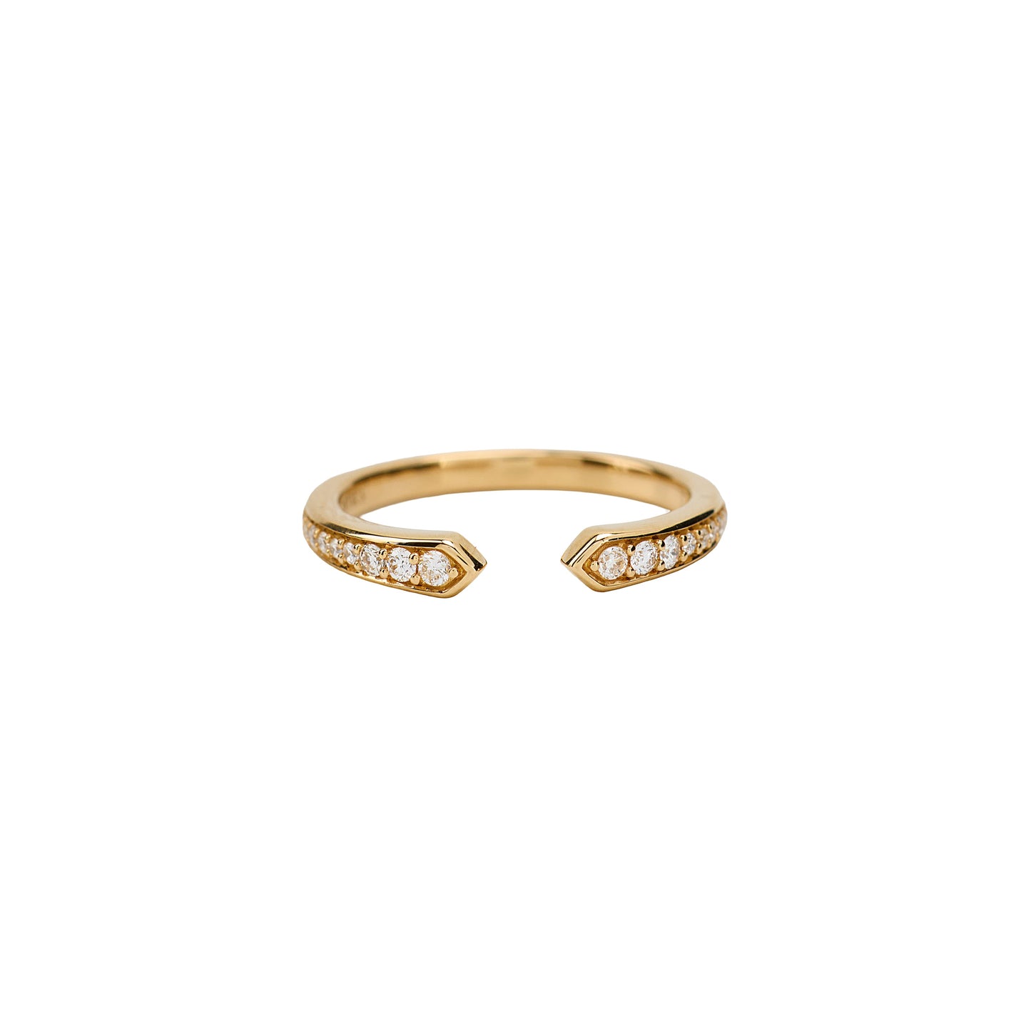 Tapered Split Diamond Band