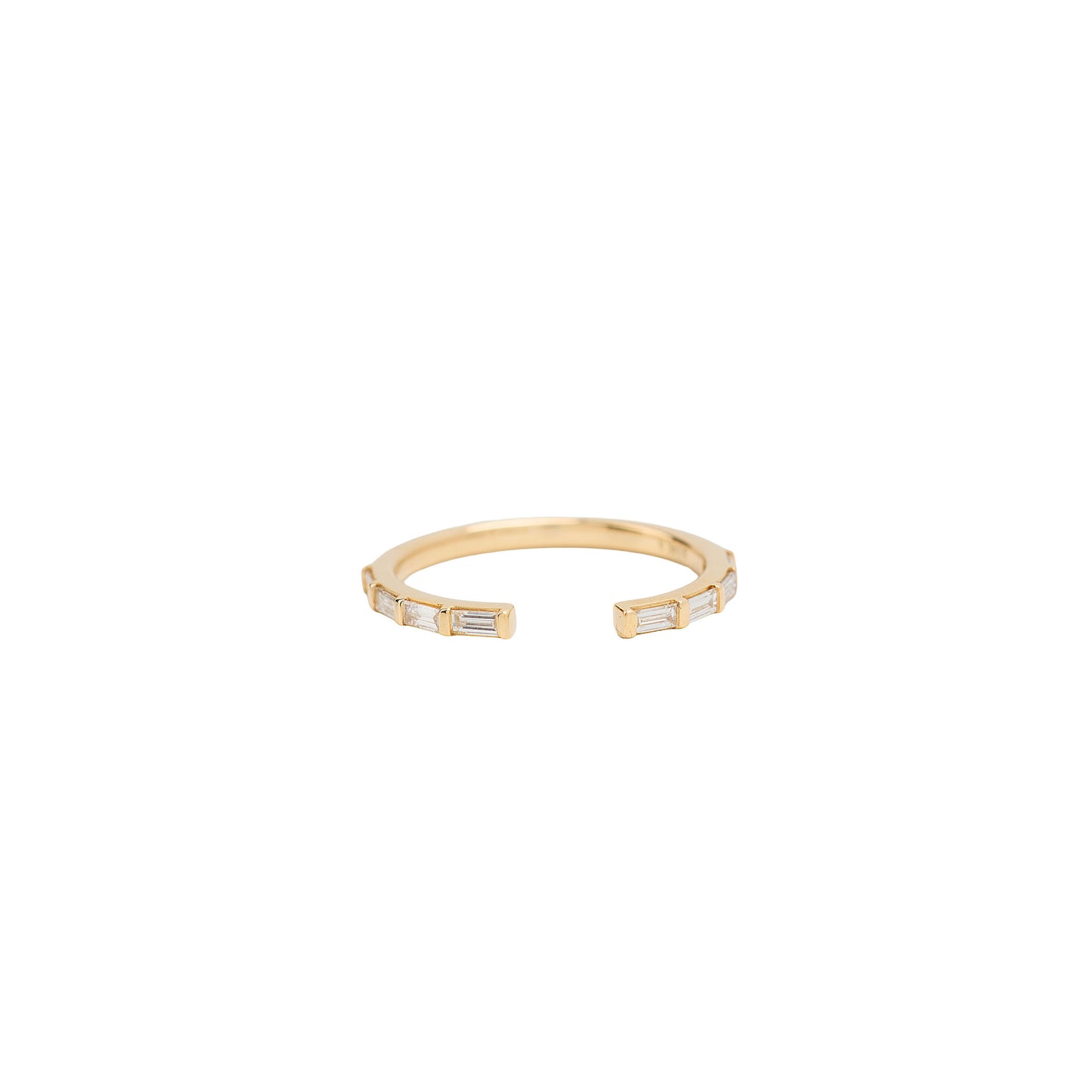 Baguette Diamond Open Band