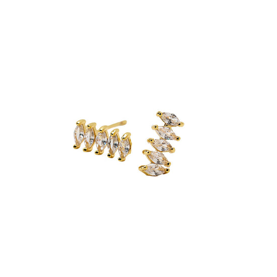 18K Gold Filled Marquise Studs