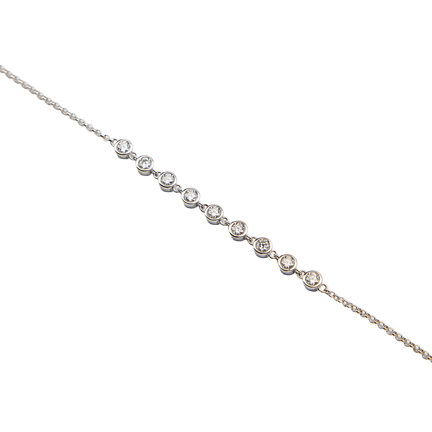 Moissanite Station Bracelet