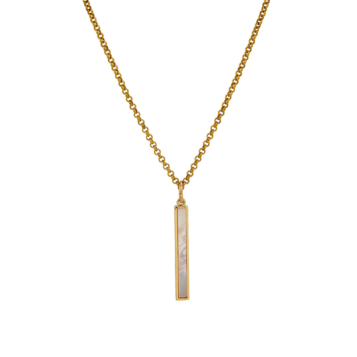 Mother of Pearl Bar Necklace