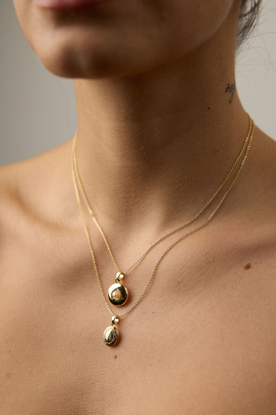 18K Gold Filled Mini Locket