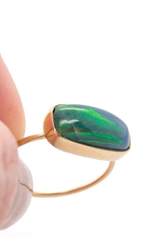 Load image into Gallery viewer, dark opal ring on white background
