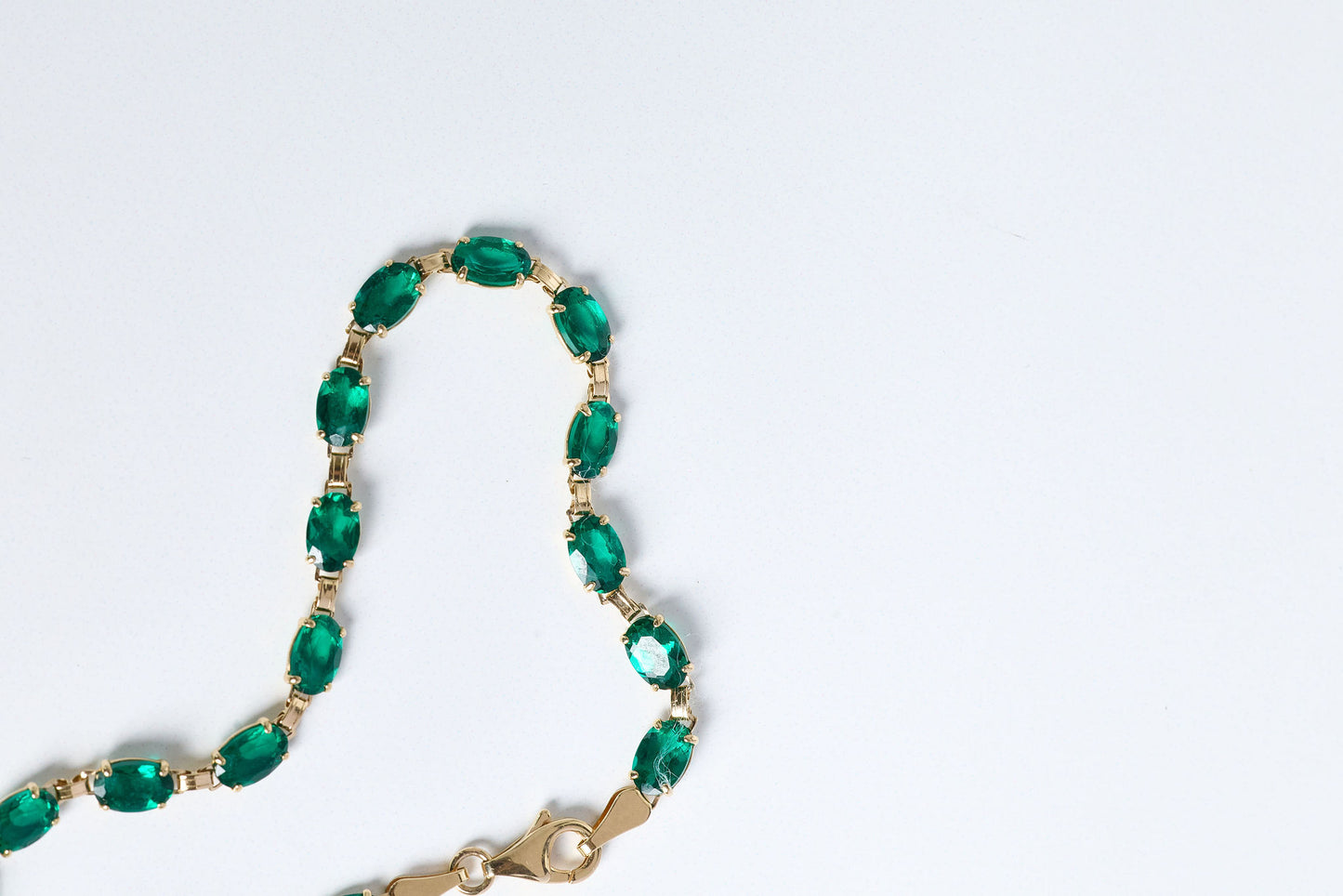 Lab Grown Emerald Bracelet