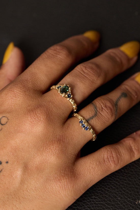 Load image into Gallery viewer, Sapphire Trio Ring
