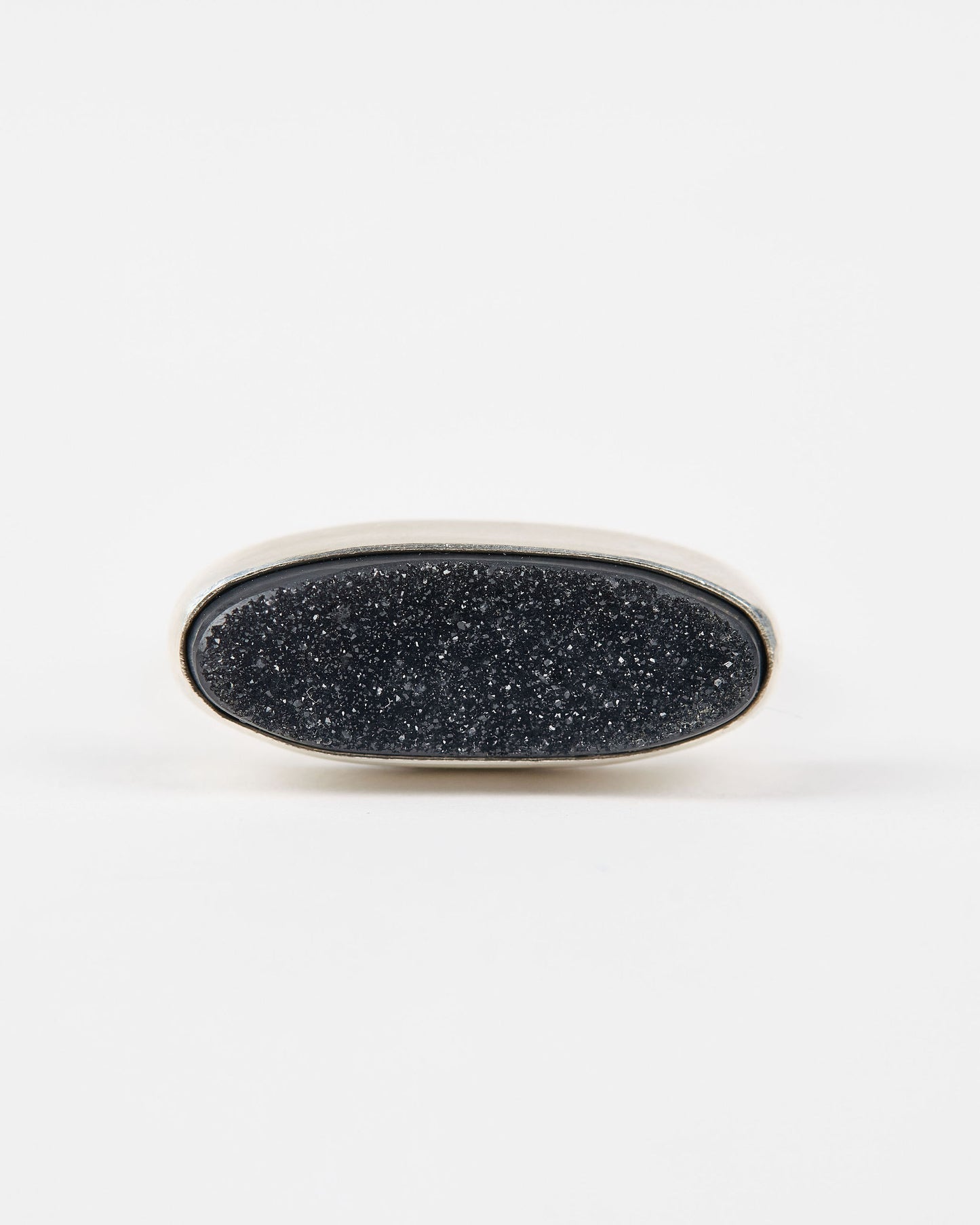 Black Druzy Ring