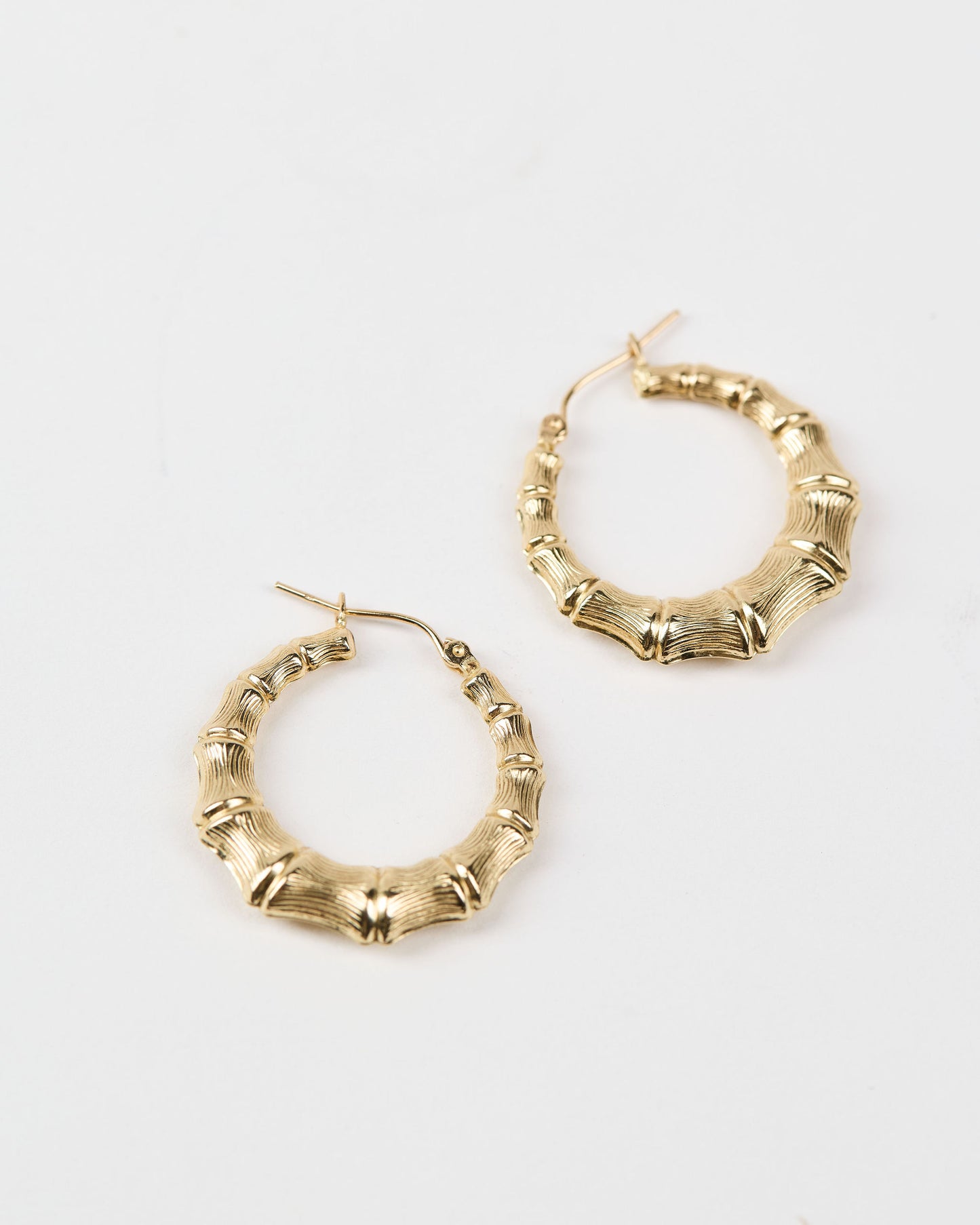 Bamboo Hoop Earrings