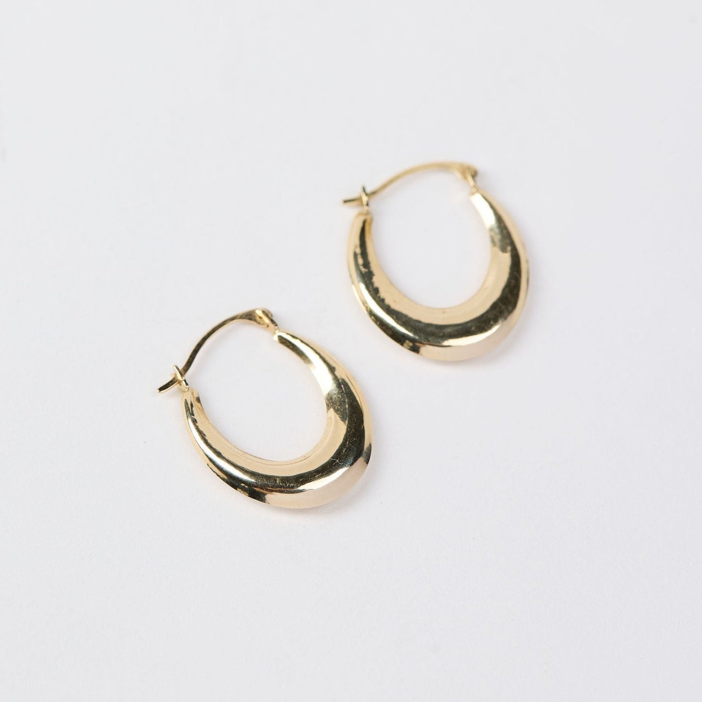 Puffy Crescent Hoops