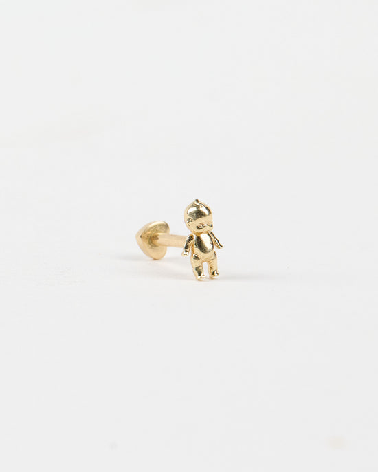 14k Kewpie Baby Stud