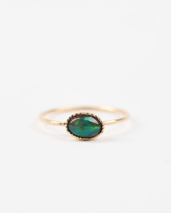 Black Opal Ring