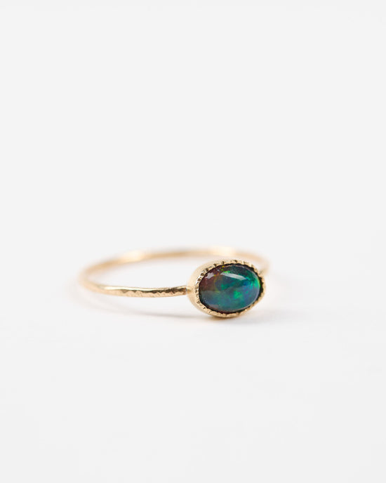 Black Opal Ring