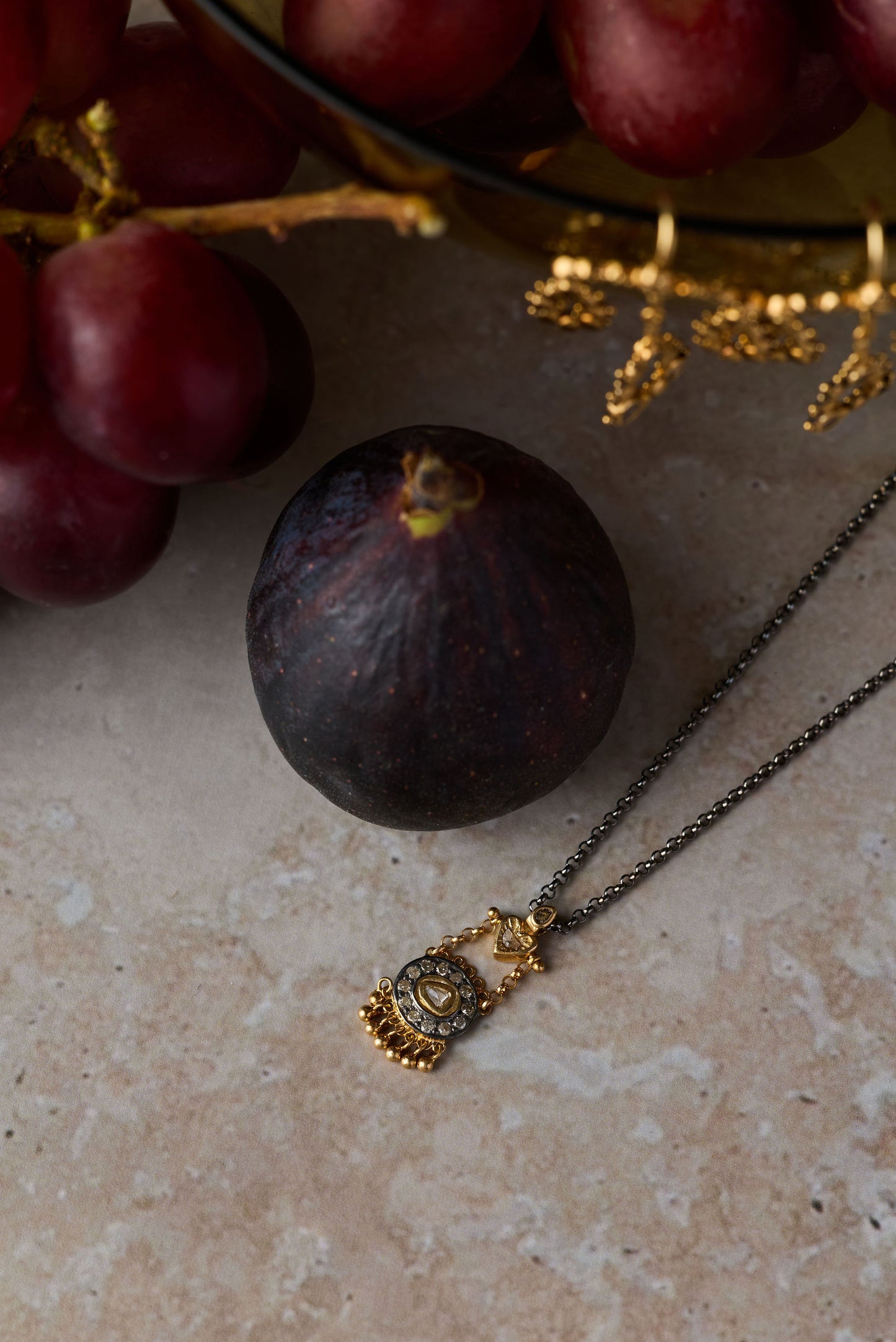 N°893 Petite Antique Diamond Necklace