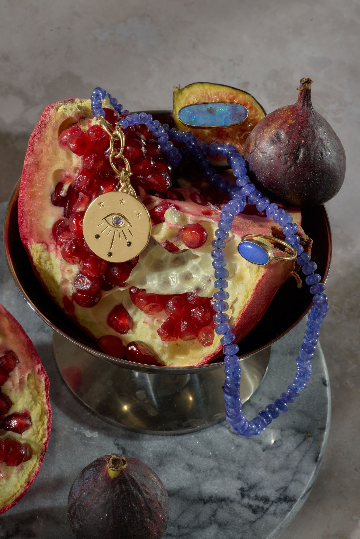 14k Tanzanite Beaded Strand