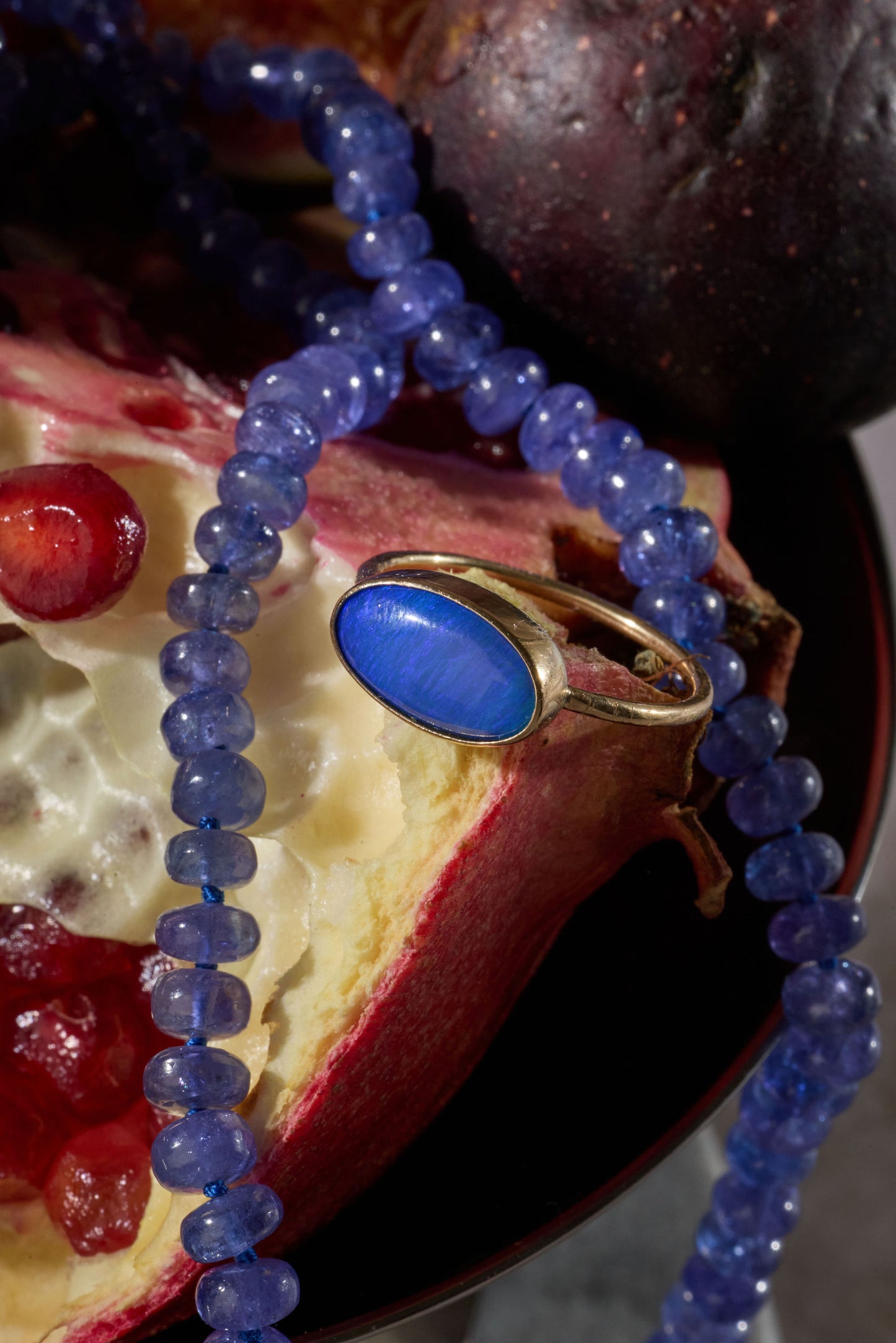 14k Tanzanite Beaded Strand