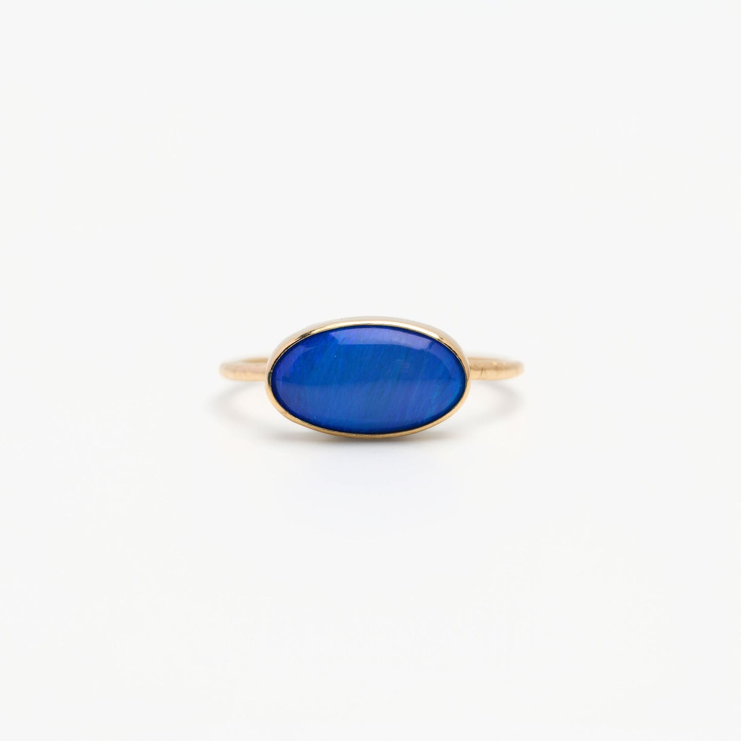 Bright Blue Opal Ring