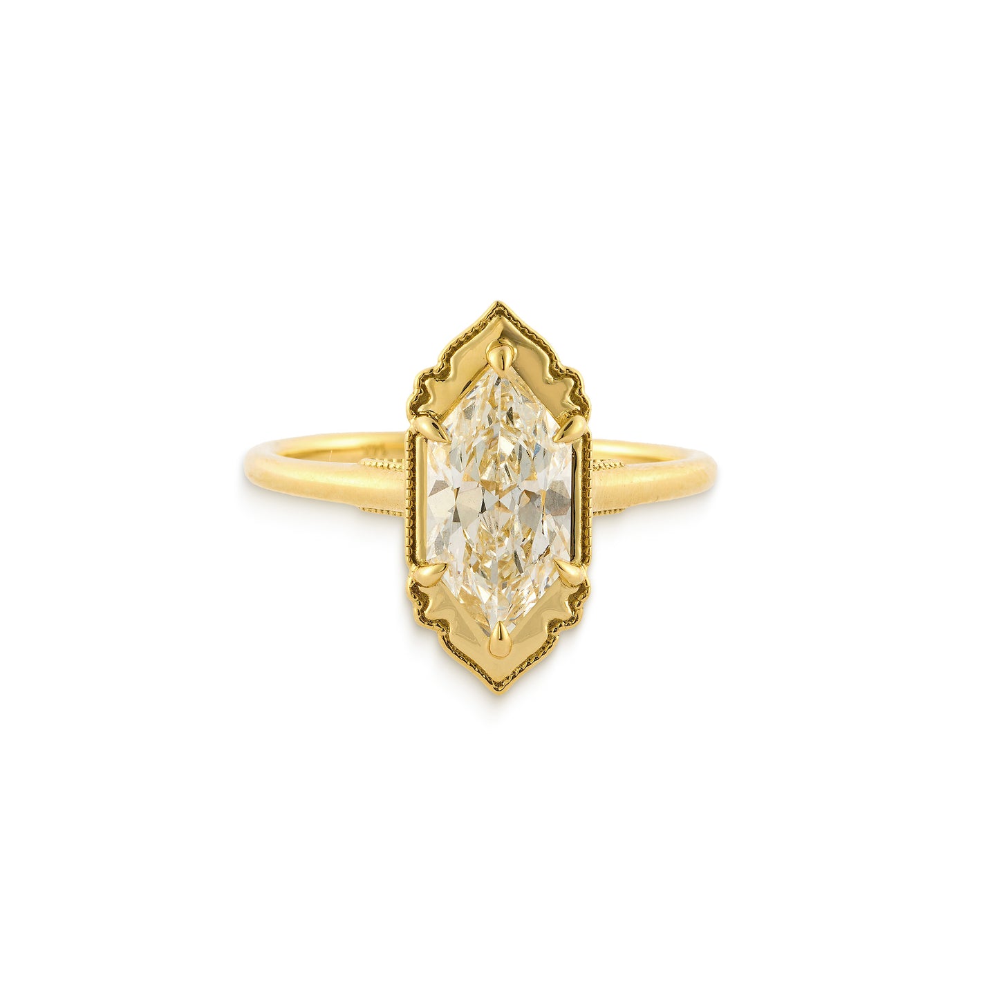 Golden Hour Hexagon Diamond Ring