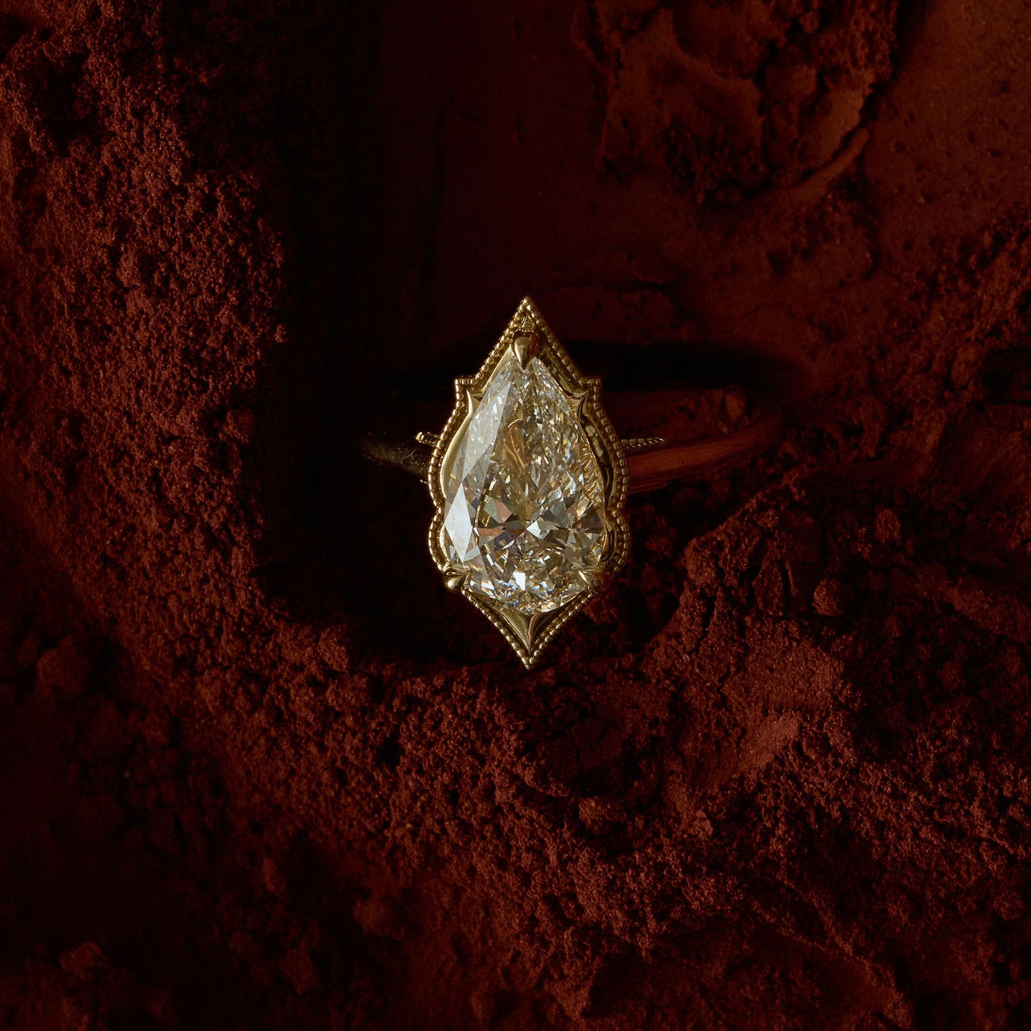Oasis Pear Diamond Ring