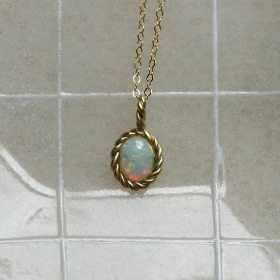 Braided Opal Pendant