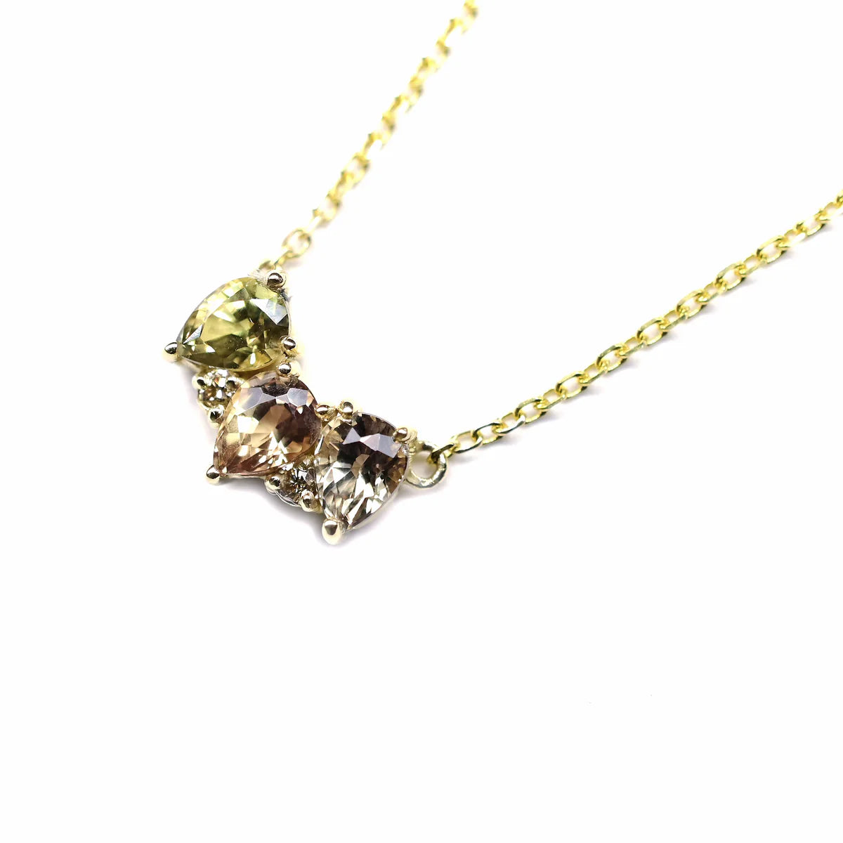 Evie Golden Sapphire Necklace