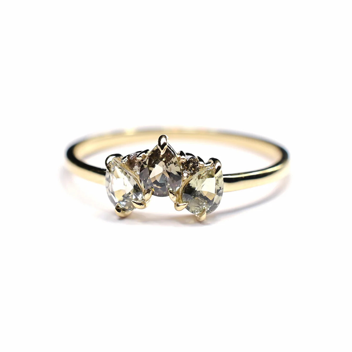 Evie Golden Sapphire Ring