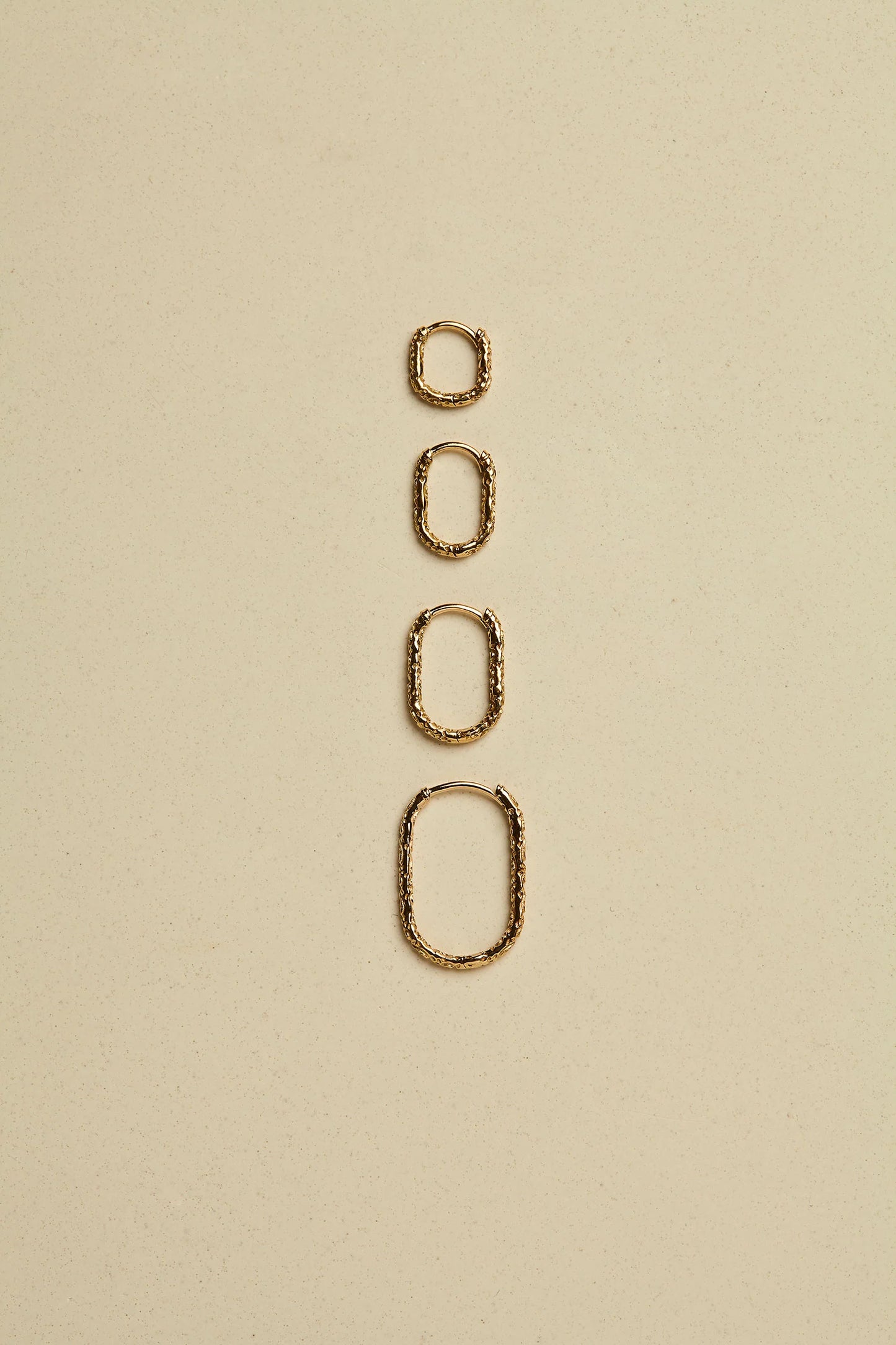 Textured Oval Clicker Hoop