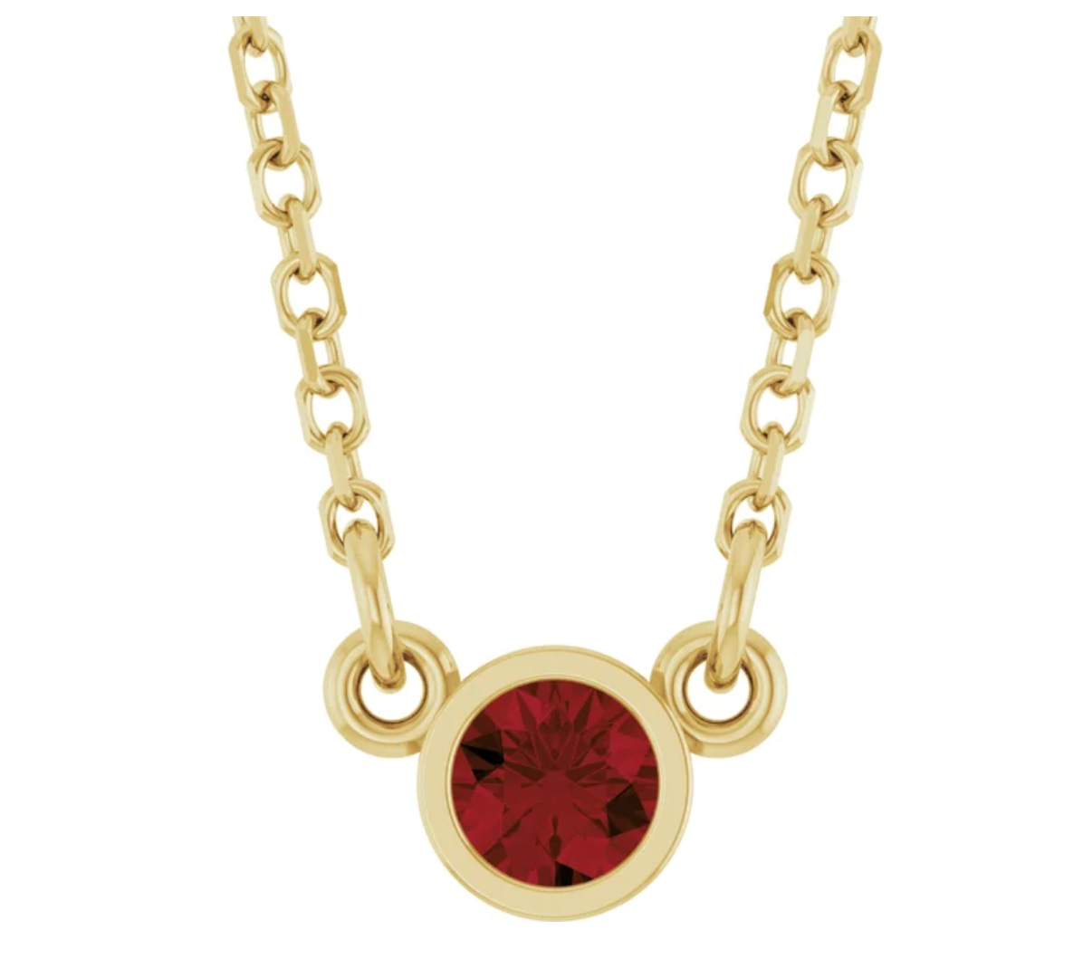 14K Gold Birthstone Necklace