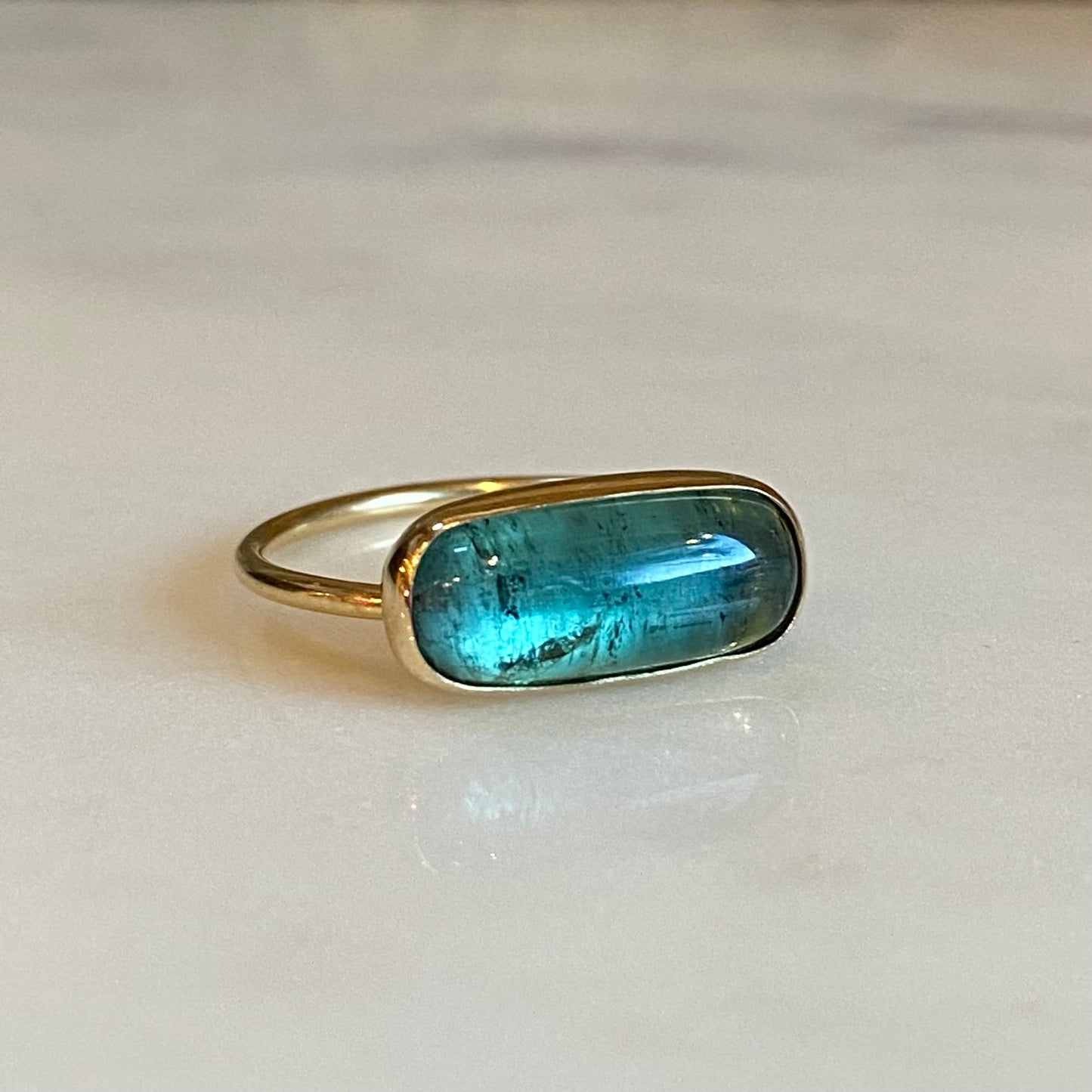 Minty Gold Ring