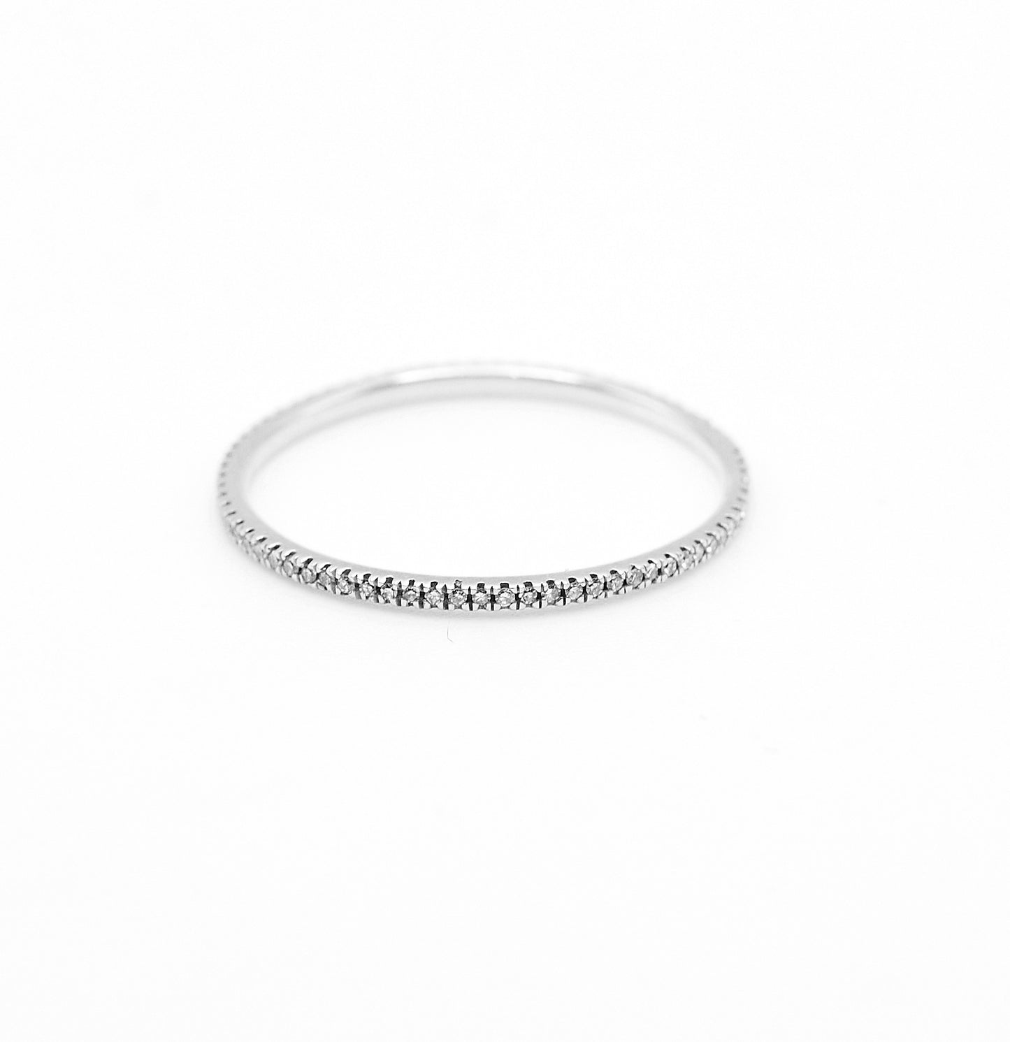 Micro Pave Diamond Eternity Band
